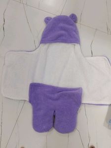 Cute Purple Bear Baby Wrap