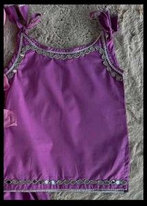 Purple Tank Top with Mirror Detail