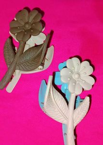 Cute Flower Hair Clips Set