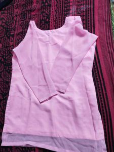 Pretty Pink Silk Blouse
