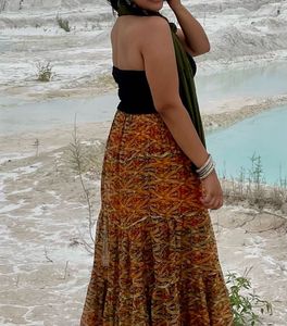 Solid Black Ruched Tube Top