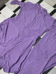 Purple Kurta Set
