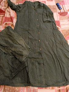 pure cotton Ethnic Striped Kurta Set