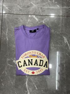 Purple "Canada" Graphic T-Shirt