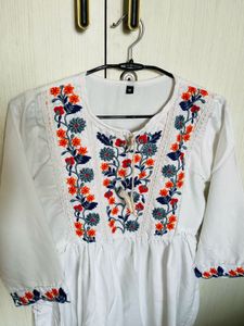 Boho white dress