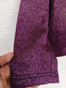 Sparkly Purple Long Sleeve Top