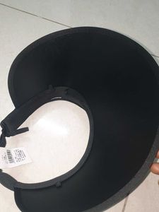Sleek Black Visor Hat