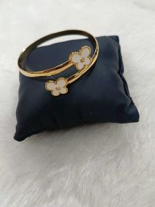 Elegant Clover Bangle Bracelet