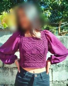 Boho Crochet Square Neck Crop Top