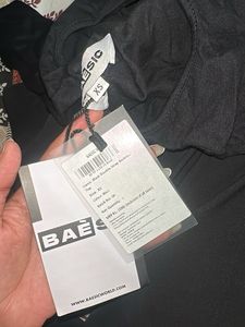 Black Cut-out Back Long Sleeve Top