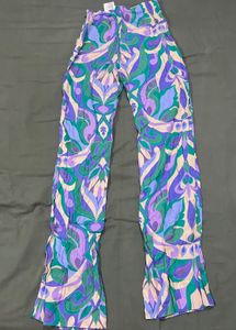MANGO Boho Print Wide Leg Pants