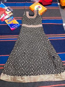 black gown