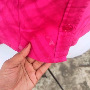 H&amp;M Pink Fitted Shirt