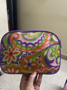 Clinique Flower Cosmetic Bag