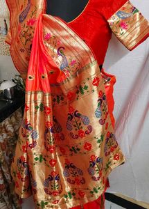 peithani saree  Very beautiful 😍 wear an look gor