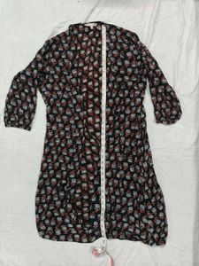 Boho Black Floral Print Maxi Dress