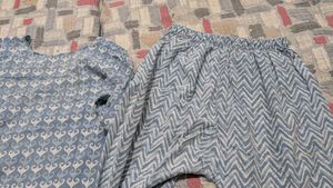 Blue Printed Kurta Set