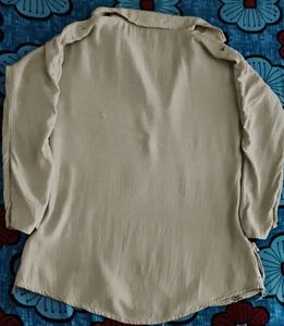 Beige Printed Kurta
