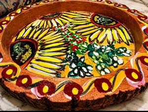 🎨 Handcrafted Tray Cum Showpiece