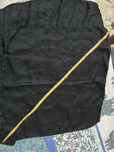 Elegant Black Silk Scarf 2