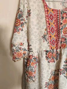 Floral Print Kurta