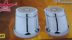 Decorative Silver Finish Containers