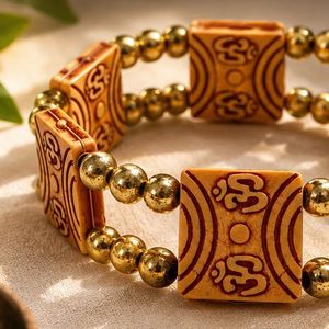 Om Unique Ethnic Beaded Bracelet