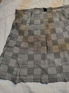 Plaid Pleated Mini Skirt