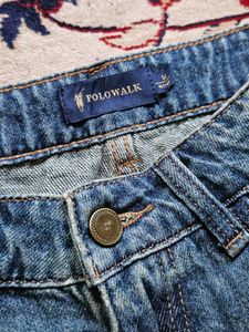 polo walk slit denim jeans