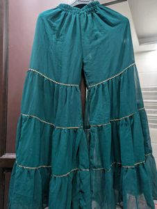 Embroidered Green Ethnic Dress