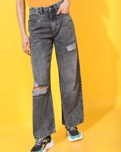 Tokyo Talkies Regular Woman Grey Jean