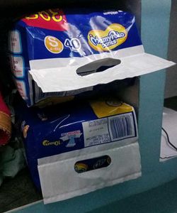 2 Packs Of 38 Mamypoko's Pants With 3 Diapers Free