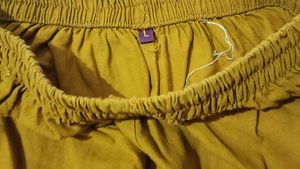 Women's Ethnic Mustard Kurta and Pants Set