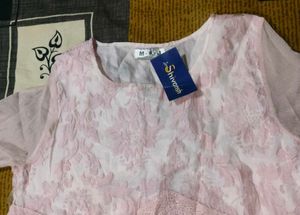Romantic Lace Trimmed Peplum Top