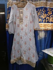 Graceful Light Blue Suit with Dupatta – Timeles