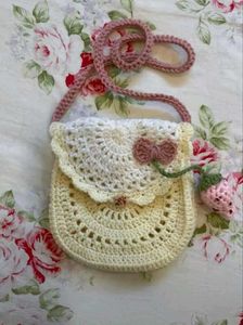 Handmade Crochet Strawberry Bag