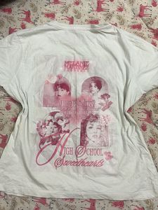 Melanie Martinez front and back graphic print Tee