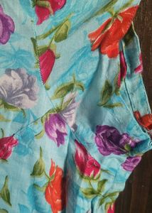 Vintage Floral Midi Dress
