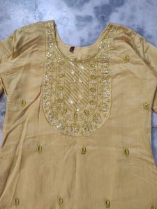 Gold Embroidery Kurti