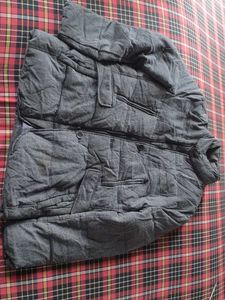 Men's Grey Padded Jacket