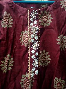Brown Silk Kurta