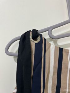 Vero Moda- Striped Cold-Shoulder Dress
