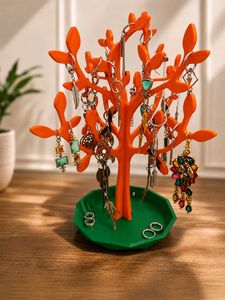 3D Printed Jewelry Tree Organizer with Tray