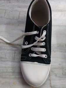 Classic Black and White Sneakers