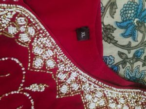 Majenta party wear dhoti suit set in xl size