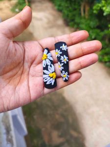 Handmade Daisy Hair Clips