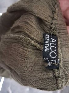 Olive Green Off-the-Shoulder Top