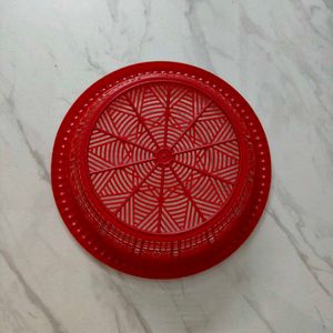 Red Plastic Basket