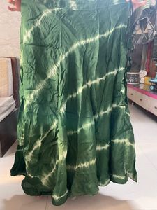 Green Tie-Dye Ethnic lehenga