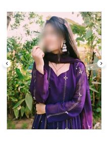 Elegant Purple Embroidered Anarkali Set